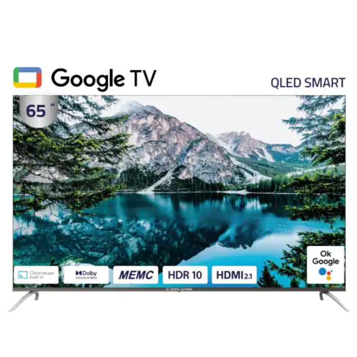 شاشة سمارت جنرال سوبريم 65 بوصة 4K UHD - QLED - Google Tv