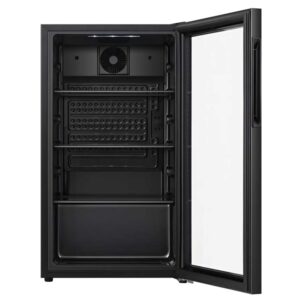 ثلاجة باب واحد صغيرة يوجين - 3.3 قدم - أسود