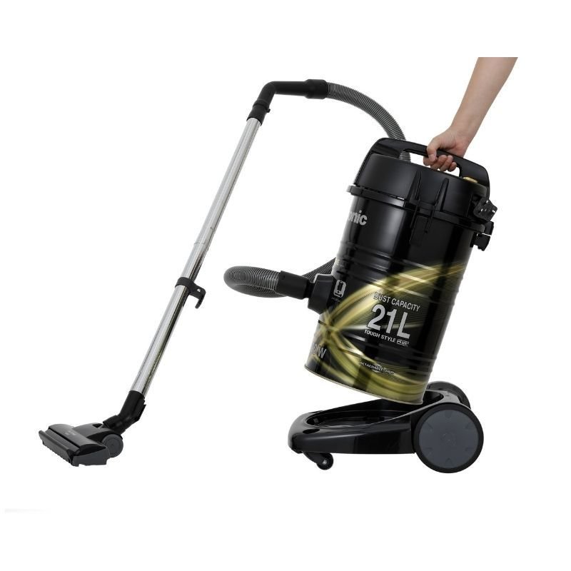 مكنسة برميل باناسونيك 21 لتر - 2300 وات - اسود/اصغر