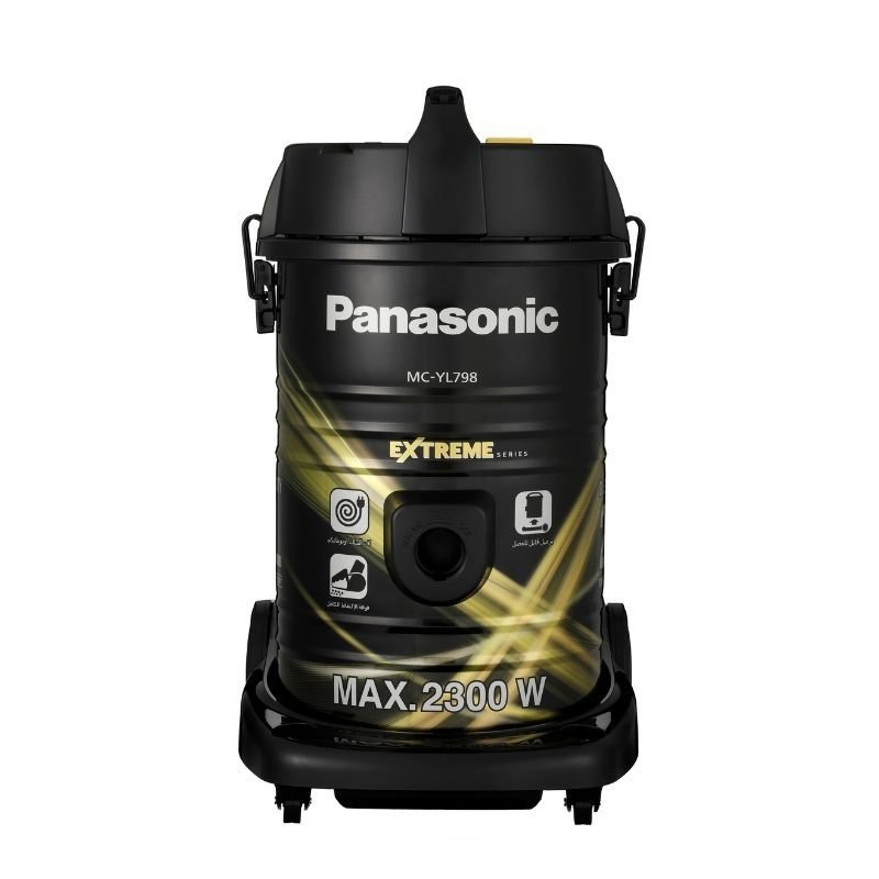 مكنسة برميل باناسونيك 21 لتر - 2300 وات - اسود/اصغر